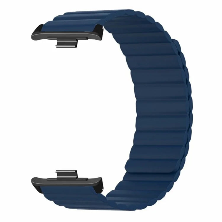 For Xiaomi Redmi Watch 4 Magnetic Silicone Watch Band Strap with Alloy Connector