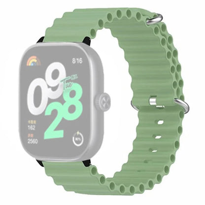 For Xiaomi Redmi Watch 4 Silicone Watch Band Wrist Strap with Alloy Connector