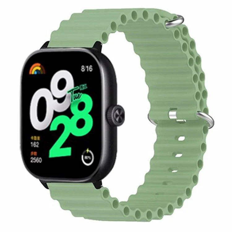 For Xiaomi Redmi Watch 4 Silicone Watch Band Wrist Strap with Alloy Connector