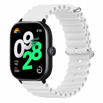 For Xiaomi Redmi Watch 4 Silicone Watch Band Wrist Strap with Alloy Connector