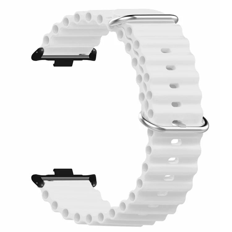 For Xiaomi Redmi Watch 4 Silicone Watch Band Wrist Strap with Alloy Connector
