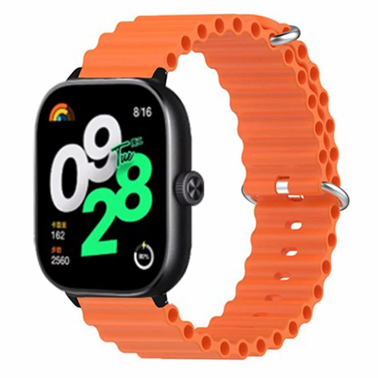 For Xiaomi Redmi Watch 4 Silicone Watch Band Wrist Strap with Alloy Connector