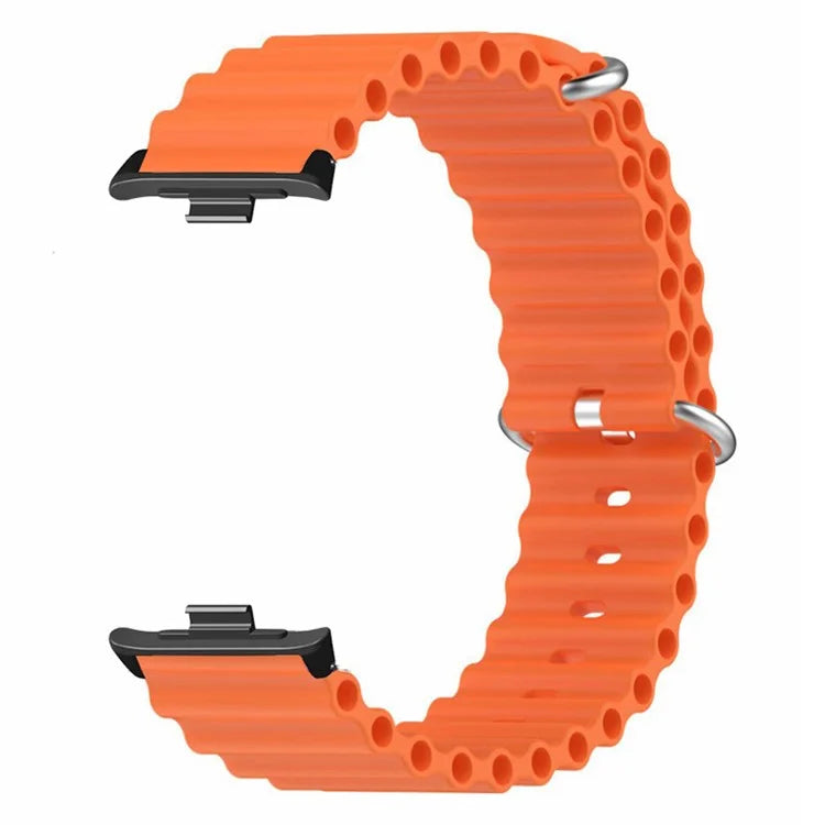 For Xiaomi Redmi Watch 4 Silicone Watch Band Wrist Strap with Alloy Connector