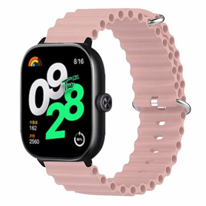For Xiaomi Redmi Watch 4 Silicone Watch Band Wrist Strap with Alloy Connector