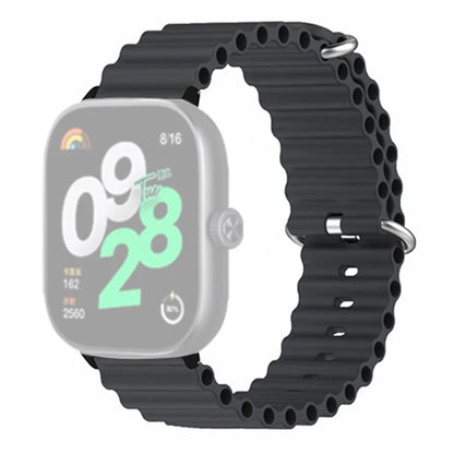 For Xiaomi Redmi Watch 4 Silicone Watch Band Wrist Strap with Alloy Connector