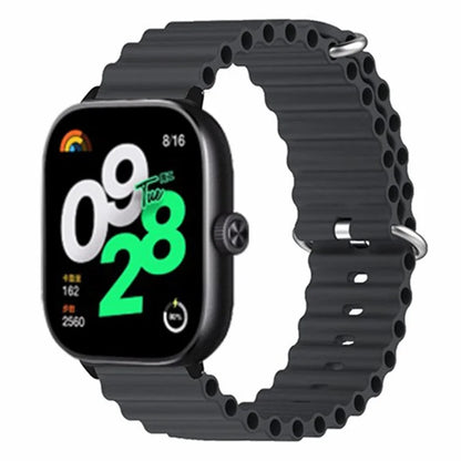 For Xiaomi Redmi Watch 4 Silicone Watch Band Wrist Strap with Alloy Connector