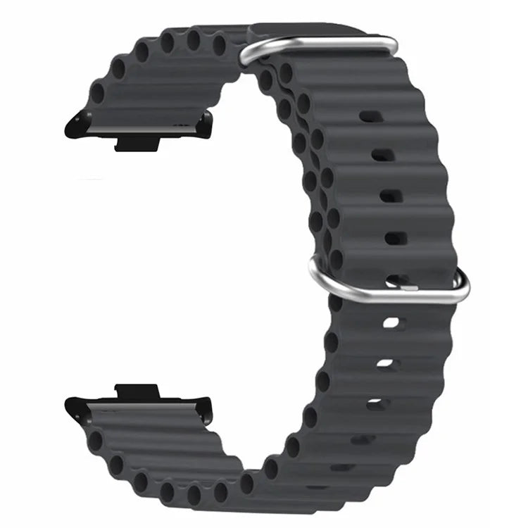 For Xiaomi Redmi Watch 4 Silicone Watch Band Wrist Strap with Alloy Connector