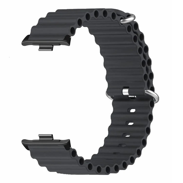 For Xiaomi Redmi Watch 4 Silicone Watch Band Wrist Strap with Alloy Connector