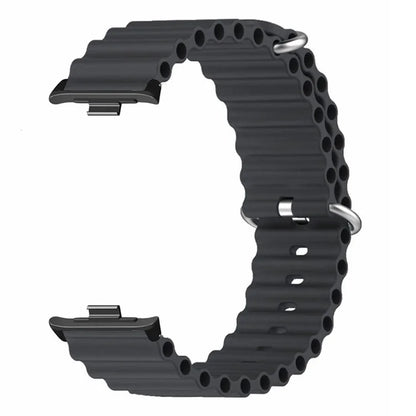 For Xiaomi Redmi Watch 4 Silicone Watch Band Wrist Strap with Alloy Connector