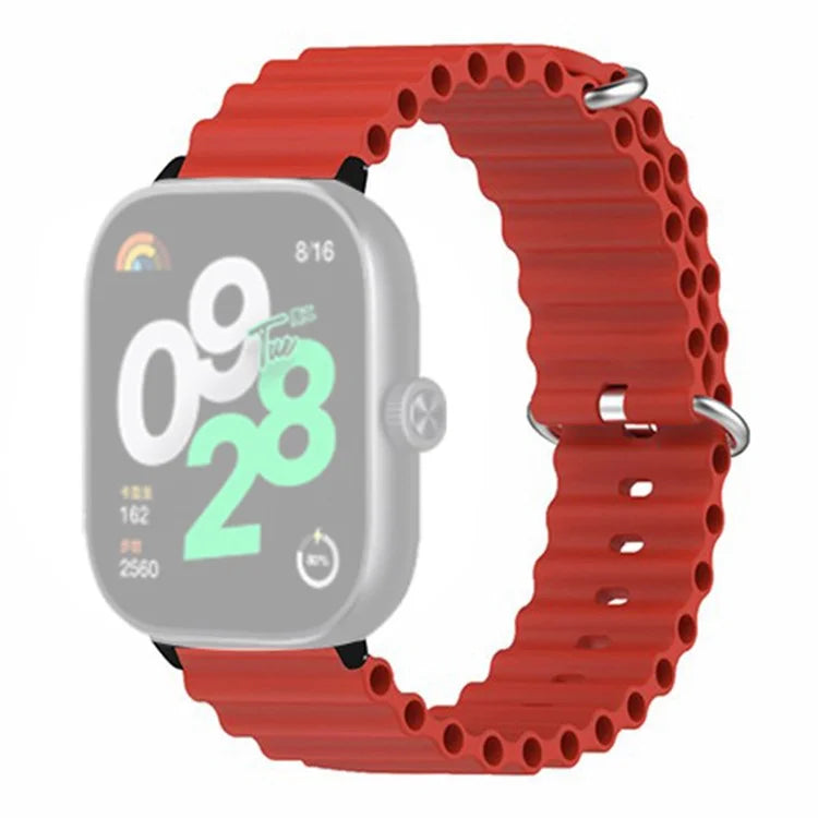 For Xiaomi Redmi Watch 4 Silicone Watch Band Wrist Strap with Alloy Connector