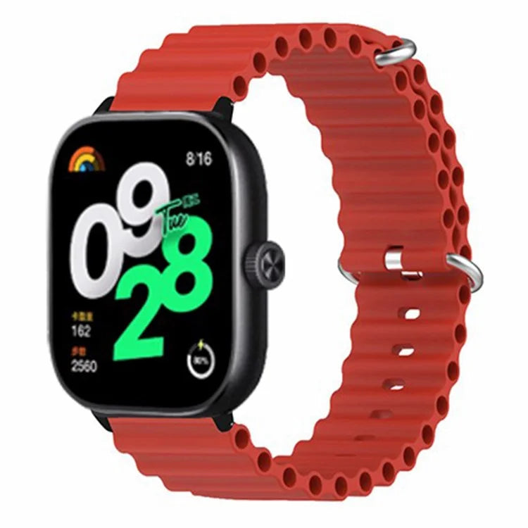 For Xiaomi Redmi Watch 4 Silicone Watch Band Wrist Strap with Alloy Connector