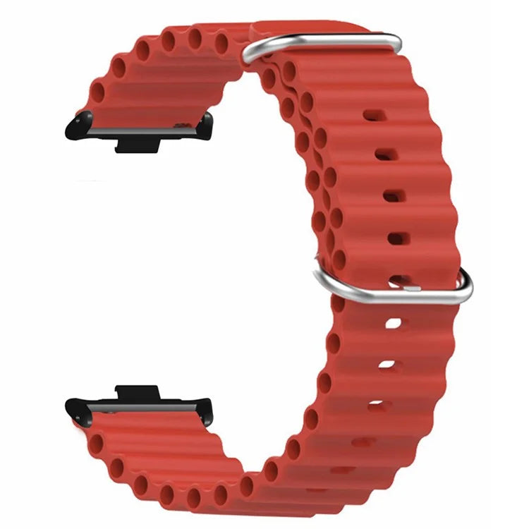 For Xiaomi Redmi Watch 4 Silicone Watch Band Wrist Strap with Alloy Connector