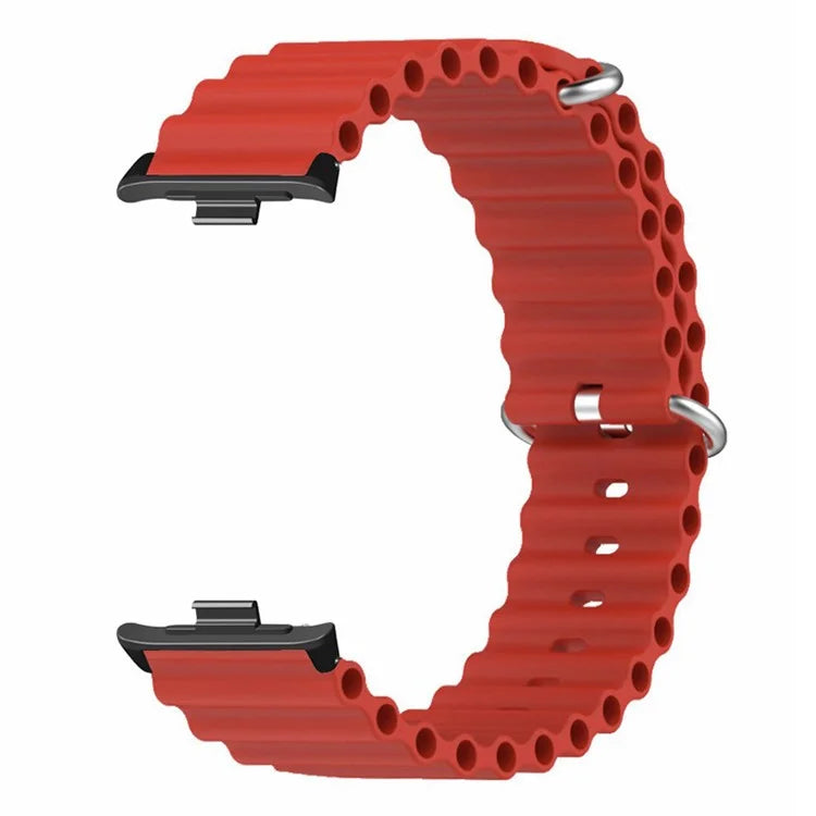 For Xiaomi Redmi Watch 4 Silicone Watch Band Wrist Strap with Alloy Connector
