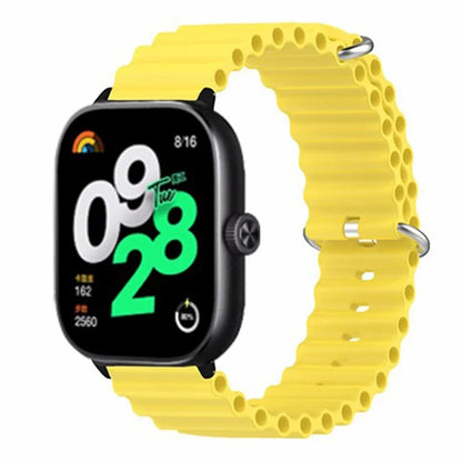 For Xiaomi Redmi Watch 4 Silicone Watch Band Wrist Strap with Alloy Connector
