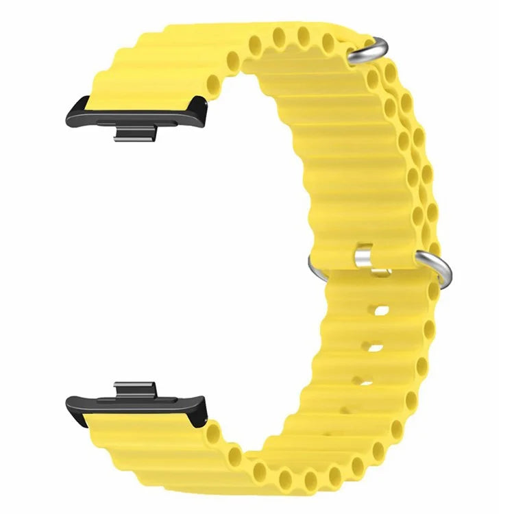 For Xiaomi Redmi Watch 4 Silicone Watch Band Wrist Strap with Alloy Connector