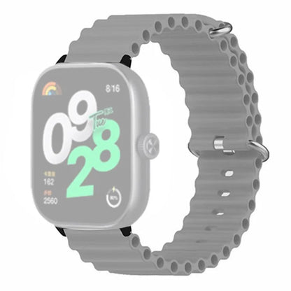 For Xiaomi Redmi Watch 4 Silicone Watch Band Wrist Strap with Alloy Connector