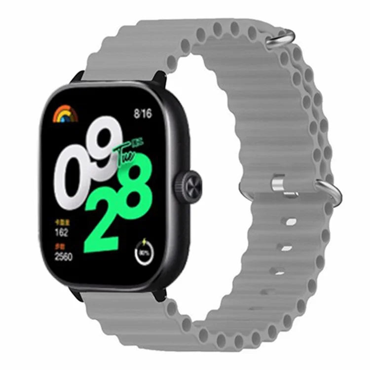 For Xiaomi Redmi Watch 4 Silicone Watch Band Wrist Strap with Alloy Connector