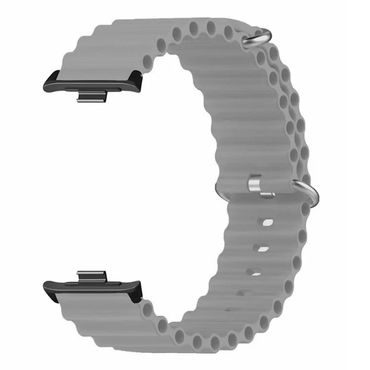 For Xiaomi Redmi Watch 4 Silicone Watch Band Wrist Strap with Alloy Connector