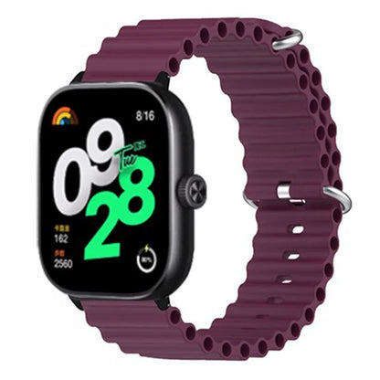 For Xiaomi Redmi Watch 4 Silicone Watch Band Wrist Strap with Alloy Connector