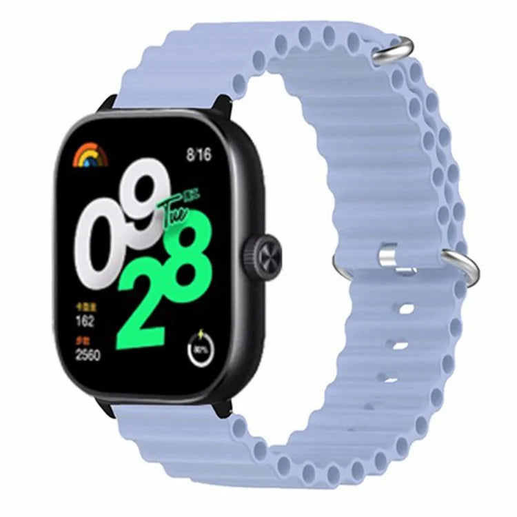 For Xiaomi Redmi Watch 4 Silicone Watch Band Wrist Strap with Alloy Connector