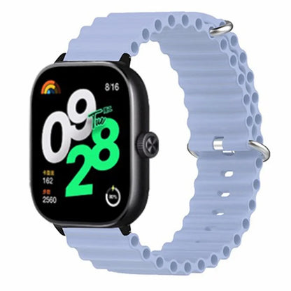 For Xiaomi Redmi Watch 4 Silicone Watch Band Wrist Strap with Alloy Connector