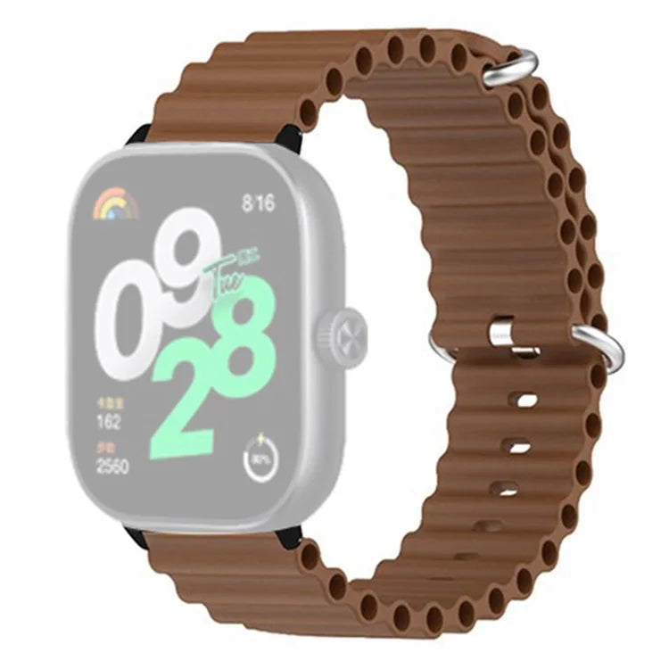 For Xiaomi Redmi Watch 4 Silicone Watch Band Wrist Strap with Alloy Connector
