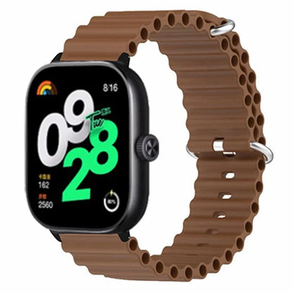 For Xiaomi Redmi Watch 4 Silicone Watch Band Wrist Strap with Alloy Connector
