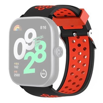 For Xiaomi Redmi Watch 4 Dual Color Silicone Watch Band Wrist Strap
