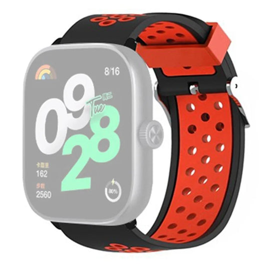 For Xiaomi Redmi Watch 4 Dual Color Silicone Watch Band Wrist Strap