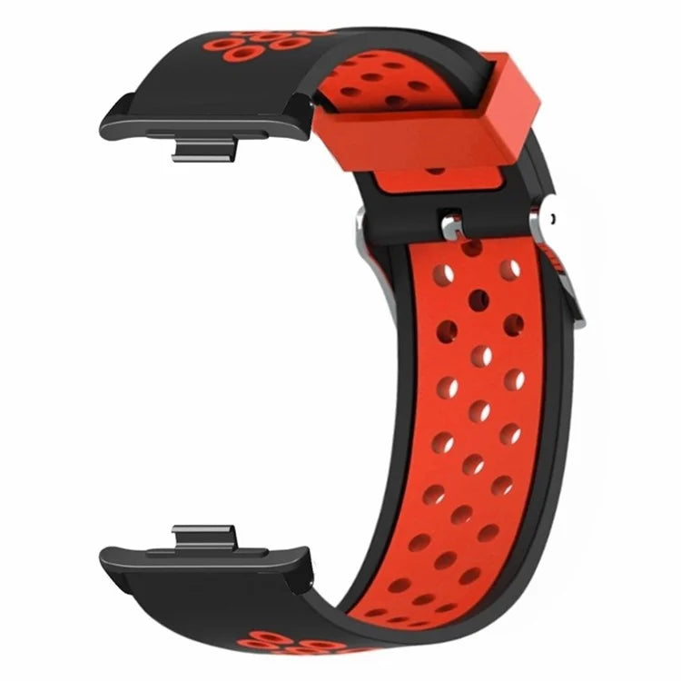 For Xiaomi Redmi Watch 4 Dual Color Silicone Watch Band Wrist Strap