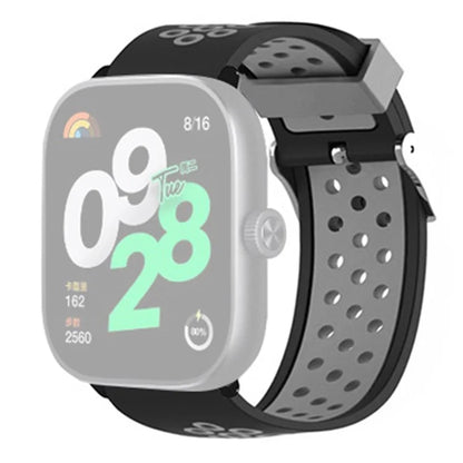 For Xiaomi Redmi Watch 4 Dual Color Silicone Watch Band Wrist Strap