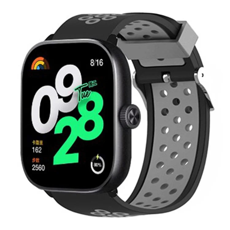 For Xiaomi Redmi Watch 4 Dual Color Silicone Watch Band Wrist Strap