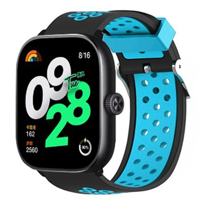 For Xiaomi Redmi Watch 4 Dual Color Silicone Watch Band Wrist Strap