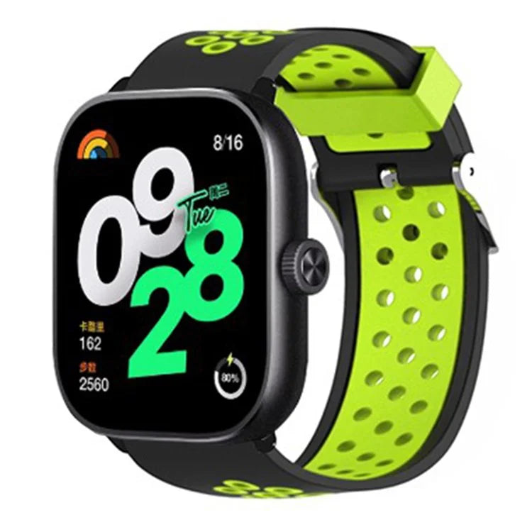 For Xiaomi Redmi Watch 4 Dual Color Silicone Watch Band Wrist Strap