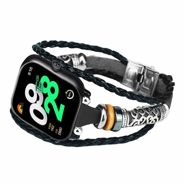 For Xiaomi Redmi Watch 4 Watch Band Retro Ethnic Style DIY Beaded Wrist Strap