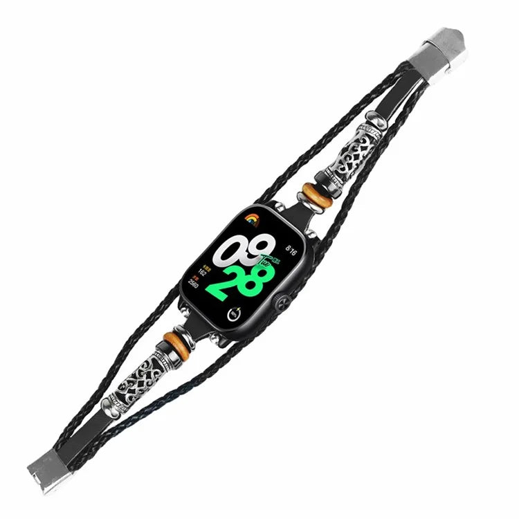 For Xiaomi Redmi Watch 4 Watch Band Retro Ethnic Style DIY Beaded Wrist Strap