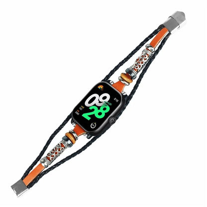 For Xiaomi Redmi Watch 4 Watch Band Retro Ethnic Style DIY Beaded Wrist Strap