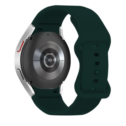 KALEBOL KLB-HDKGJ-001 For Samsung Galaxy Watch4 / Watch 5 / Watch6 Watch Strap Butterfly Buckle Silicone Band