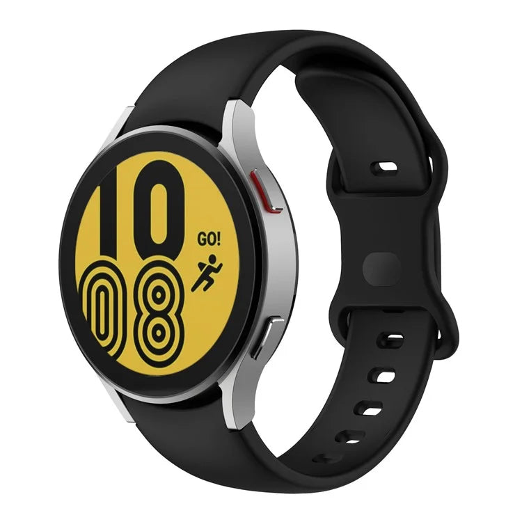 KALEBOL KLB-HDKGJ-001 For Samsung Galaxy Watch4 / Watch 5 / Watch6 Watch Strap Butterfly Buckle Silicone Band