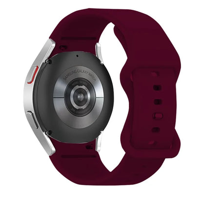 KALEBOL KLB-HDKGJ-001 For Samsung Galaxy Watch4 / Watch 5 / Watch6 Watch Strap Butterfly Buckle Silicone Band