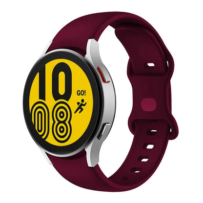 KALEBOL KLB-HDKGJ-001 For Samsung Galaxy Watch4 / Watch 5 / Watch6 Watch Strap Butterfly Buckle Silicone Band