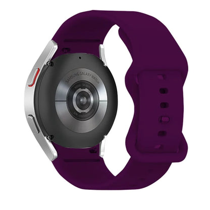 KALEBOL KLB-HDKGJ-001 For Samsung Galaxy Watch4 / Watch 5 / Watch6 Watch Strap Butterfly Buckle Silicone Band