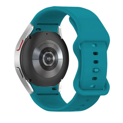 KALEBOL KLB-HDKGJ-001 For Samsung Galaxy Watch4 / Watch 5 / Watch6 Watch Strap Butterfly Buckle Silicone Band