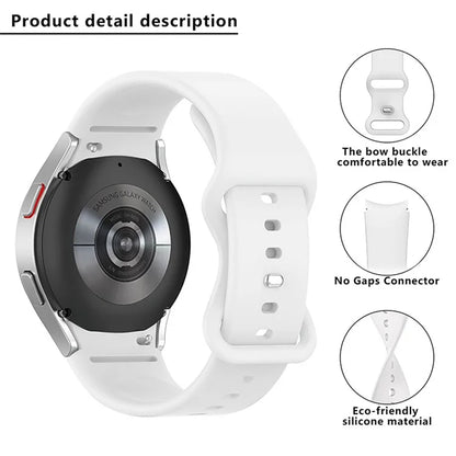 KALEBOL KLB-HDKGJ-001 For Samsung Galaxy Watch4 / Watch 5 / Watch6 Watch Strap Butterfly Buckle Silicone Band