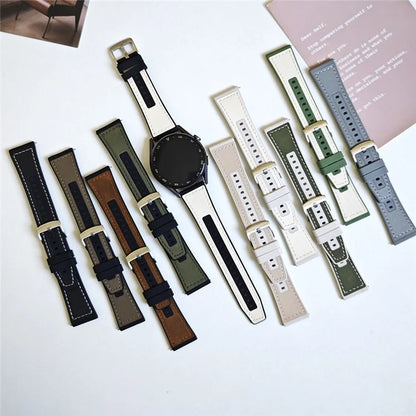For Samsung Galaxy Watch3 45mm / Huawei Watch GT 4 46mm Watch Strap 22mm Wrist Band