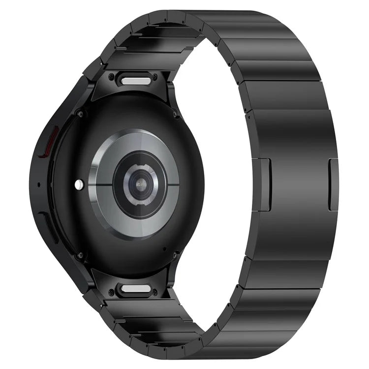 For Samsung Galaxy Watch6 / Watch6 Classic / Watch 5 Titanium Steel Watch Band Press Buckle Strap