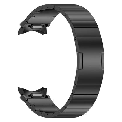 For Samsung Galaxy Watch6 / Watch6 Classic / Watch 5 Titanium Steel Watch Band Press Buckle Strap
