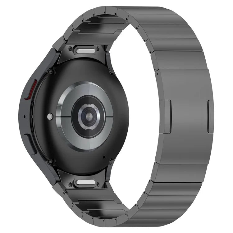 For Samsung Galaxy Watch6 / Watch6 Classic / Watch 5 Titanium Steel Watch Band Press Buckle Strap