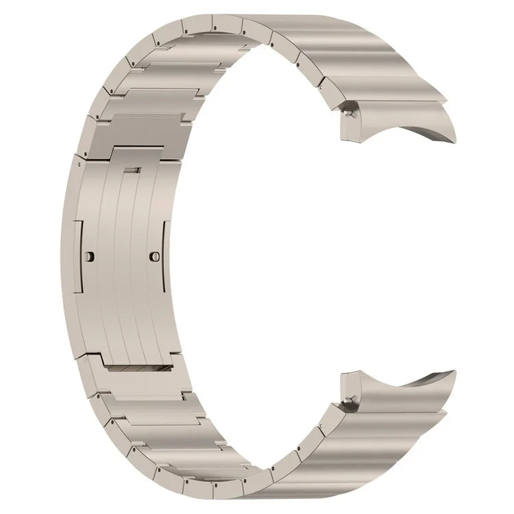 For Samsung Galaxy Watch6 / Watch6 Classic / Watch 5 Titanium Steel Watch Band Press Buckle Strap