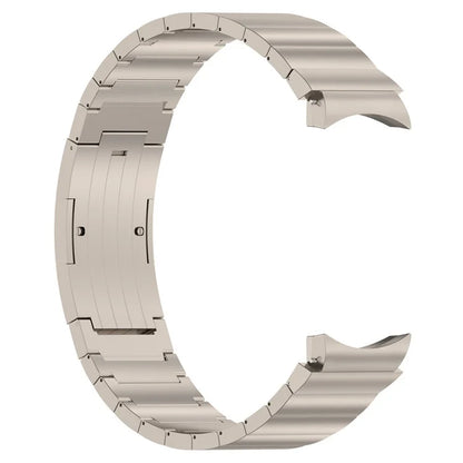 For Samsung Galaxy Watch6 / Watch6 Classic / Watch 5 Titanium Steel Watch Band Press Buckle Strap